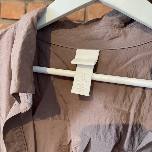 ***50% Off*** Viral H&M Tie-front Shirt Dress - Picture 4 of 5